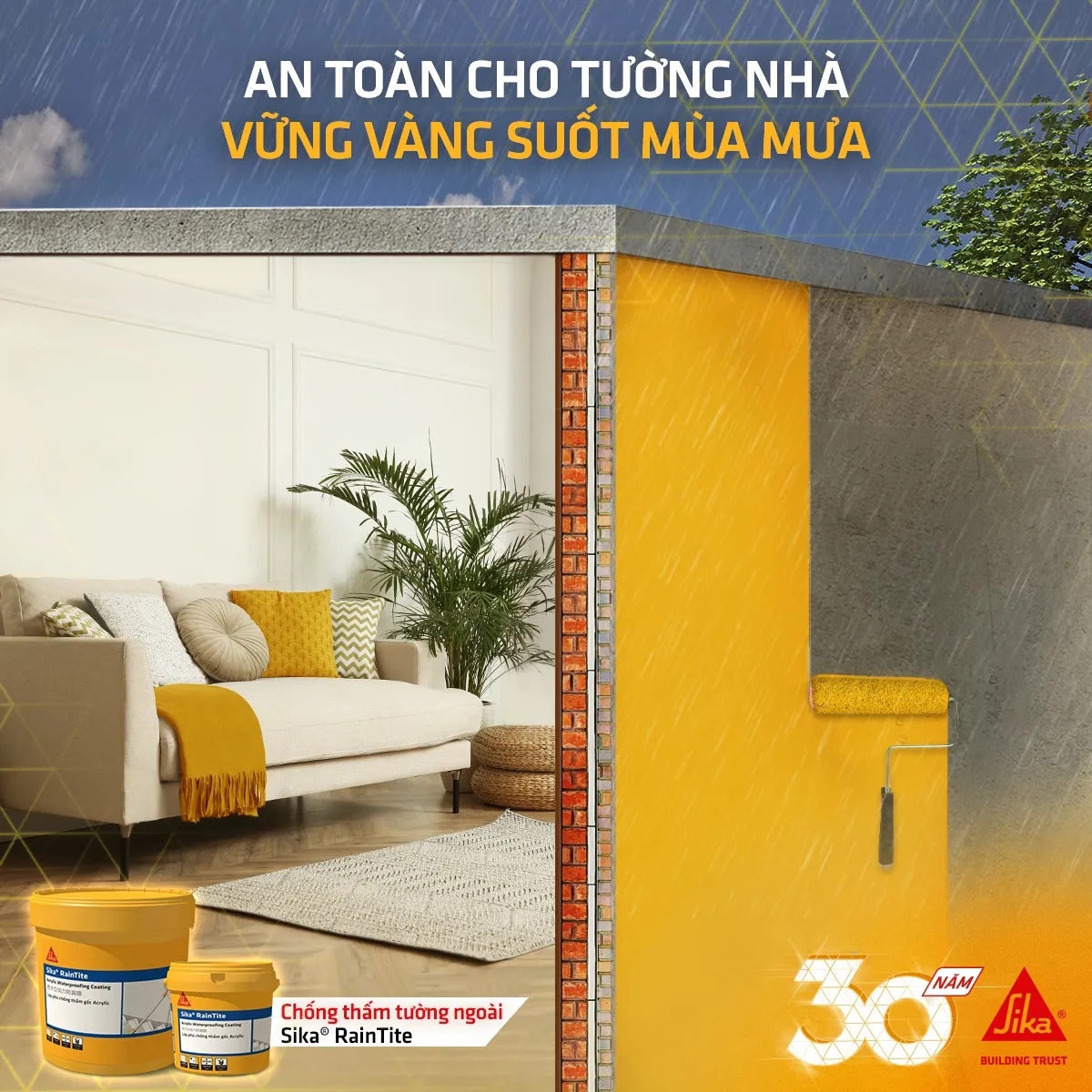 Chong tham sika raintite o cac cong trinh