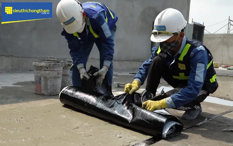 Chống thấm trần nhà bằng màng Bitumax tự dính
