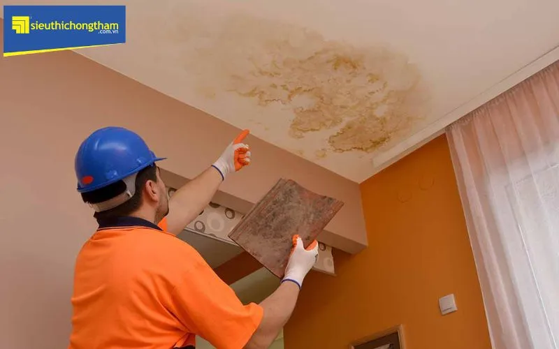Chuyên gia thi công áp dụng vật liệu chống thấm hiệu quả cho trần nhà bê tông
