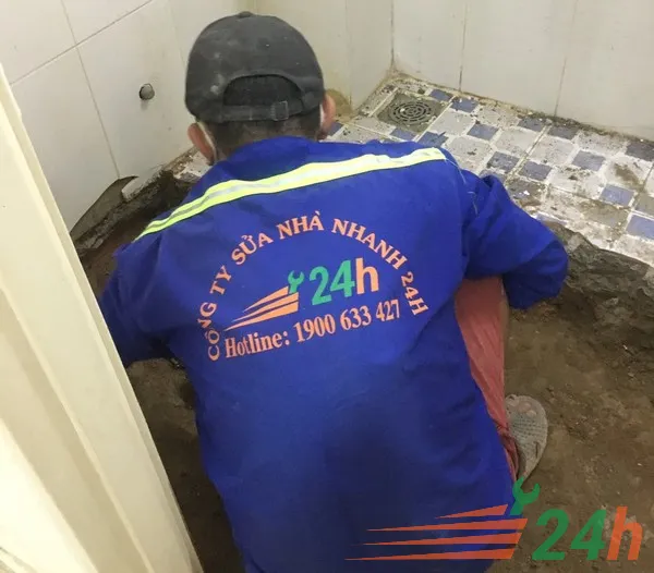 Công đoạn thi công chống thấm nhà vệ sinh bằng SikaTop Seal-107