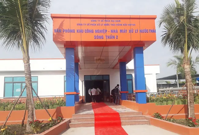 Công suất xử lý nước thải 10.000 m3/ngày đêm tại nhà máy Hằng Hữu Huỳnh ở Bình Dương