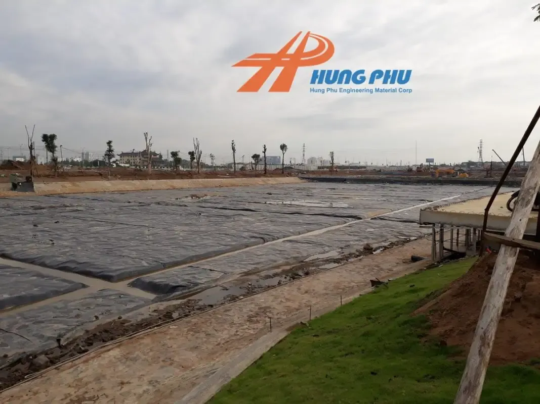 Công trình hồ cảnh quan Novaland sử dụng bạt nhựa HDPE