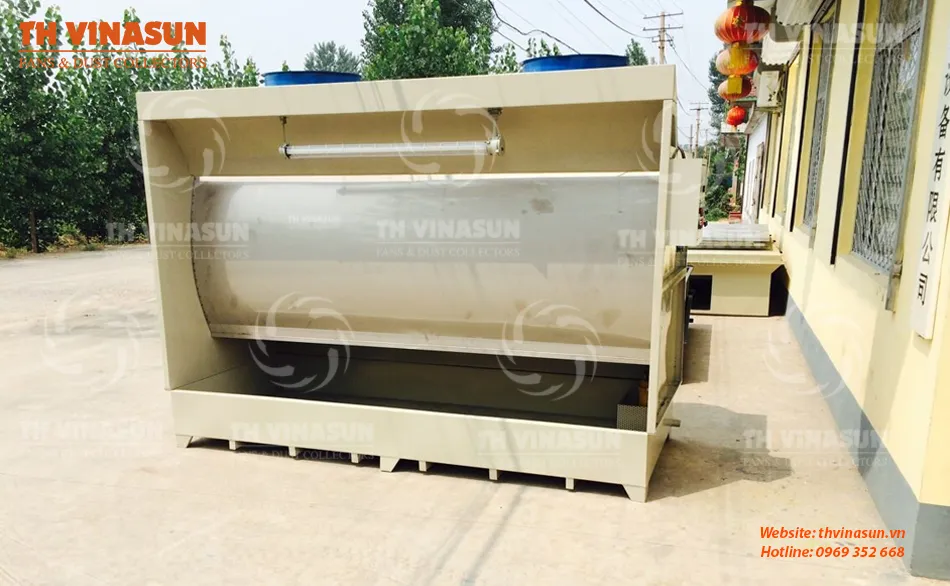 Công trình thực tế hệ thống xử lý khí thải bụi sơn