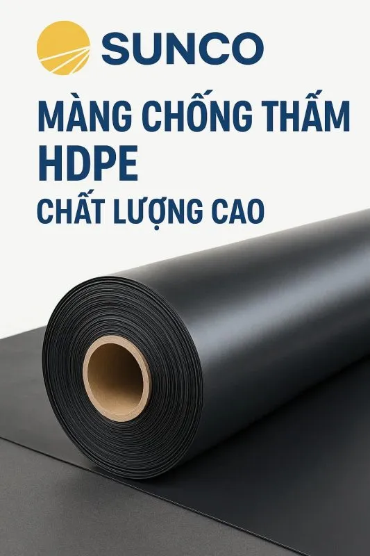 Cuộn màng chống thấm HDPE chất lượng cao sẵn sàng cho các dự án địa kỹ thuật môi trường
