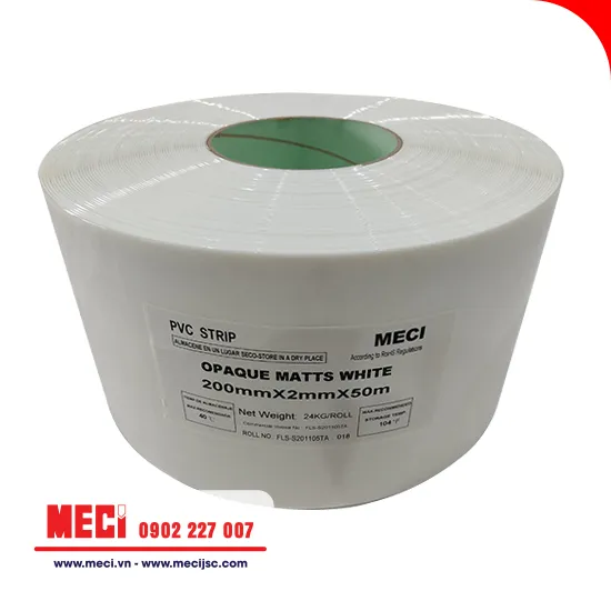Cuộn nhựa pvc màu trắng đục (trắng sữa)