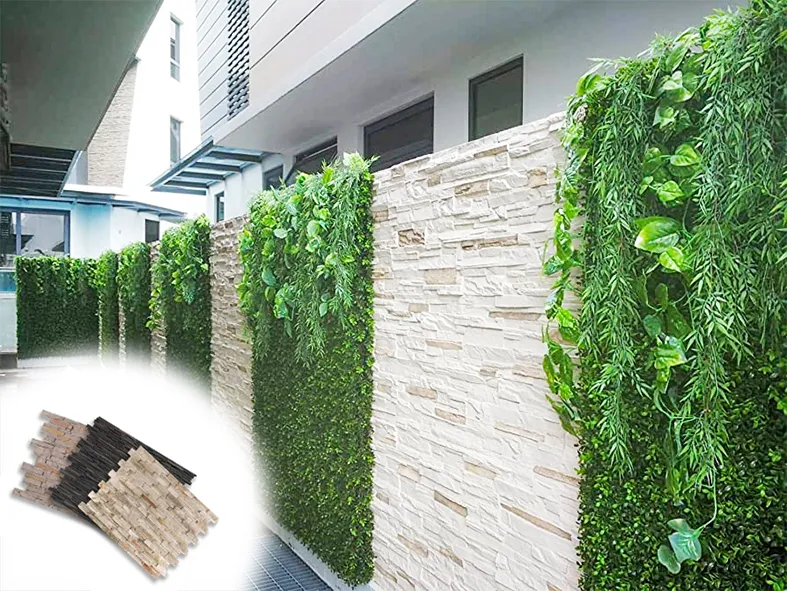 Đá ong đen ốp tường tạo điểm nhấn kiến trúc độc đáo