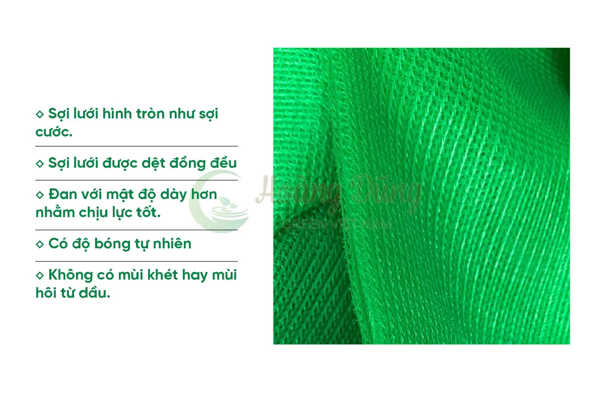 Đặc điểm nổi bật của lưới chắn gió màu xanh Đài Loan