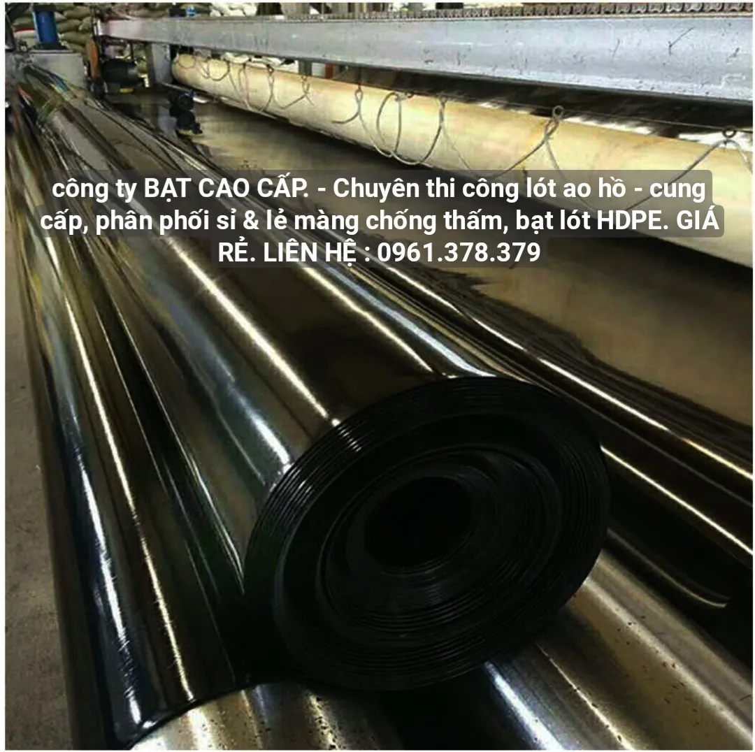 Độ dày bạt HDPE từ 0.3mm đến 1mm, minh họa các tùy chọn về vật liệu
