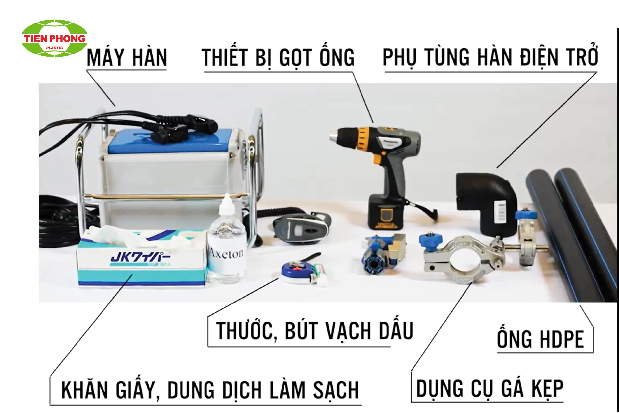 Dụng cụ và thiết bị hàn ống nhựa
