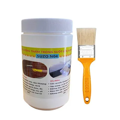 Dung dịch chống thấm acrylic trong suốt Suzo N04 cho bề mặt kiến trúc