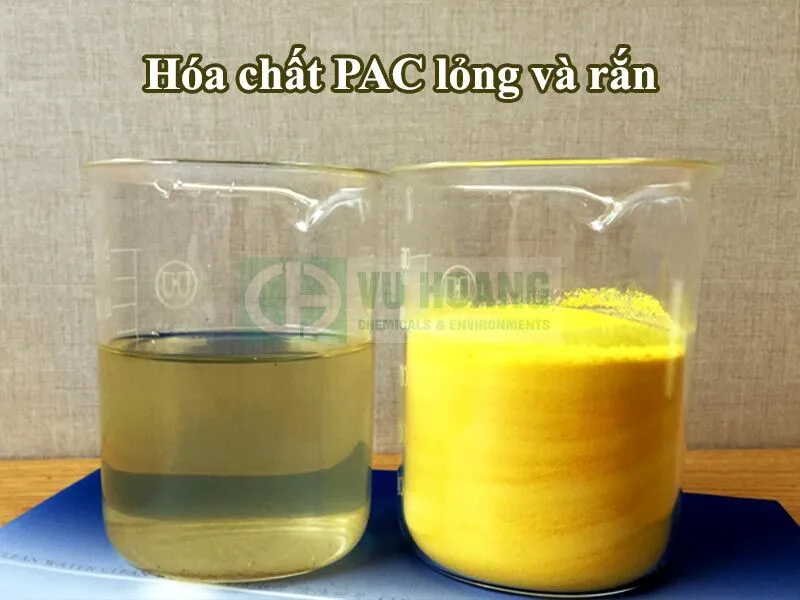 Dung dịch PAC lỏng và bột PAC rắn, hóa chất trợ lắng hiệu quả