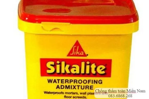 Dung dịch phụ gia chống thấm Sika Lite cho vữa trát