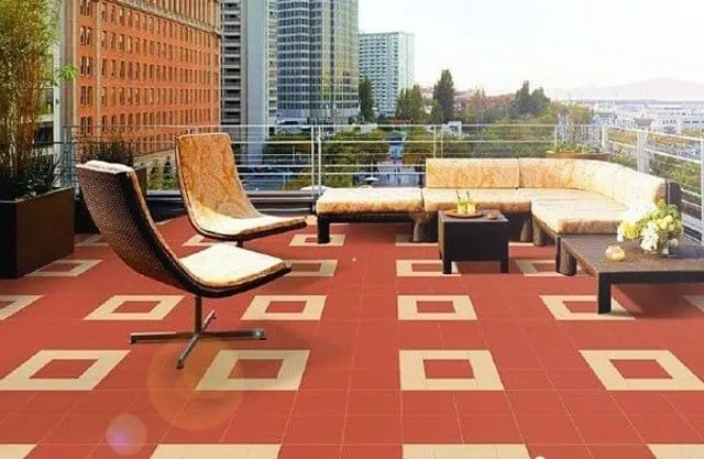 Gạch đất nung đỏ - vật liệu chống thấm sân thượng truyền thống