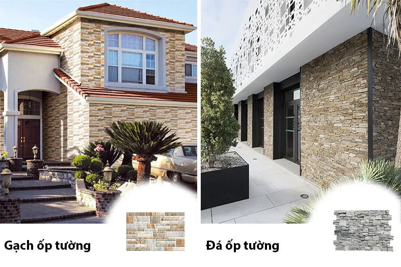 Gạch,đá ốp tường ngoài trời với độ bền và vẻ đẹp tự nhiên