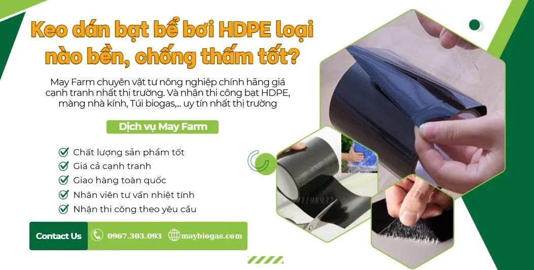 Giải pháp keo chuyên dụng trong thi công màng HDPE chống thấm bền vững
