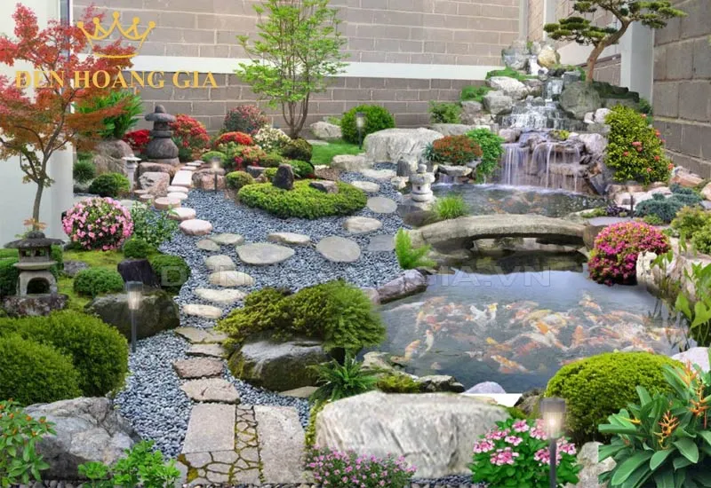 Giải pháp trang trí hồ cá kiểu Nhật