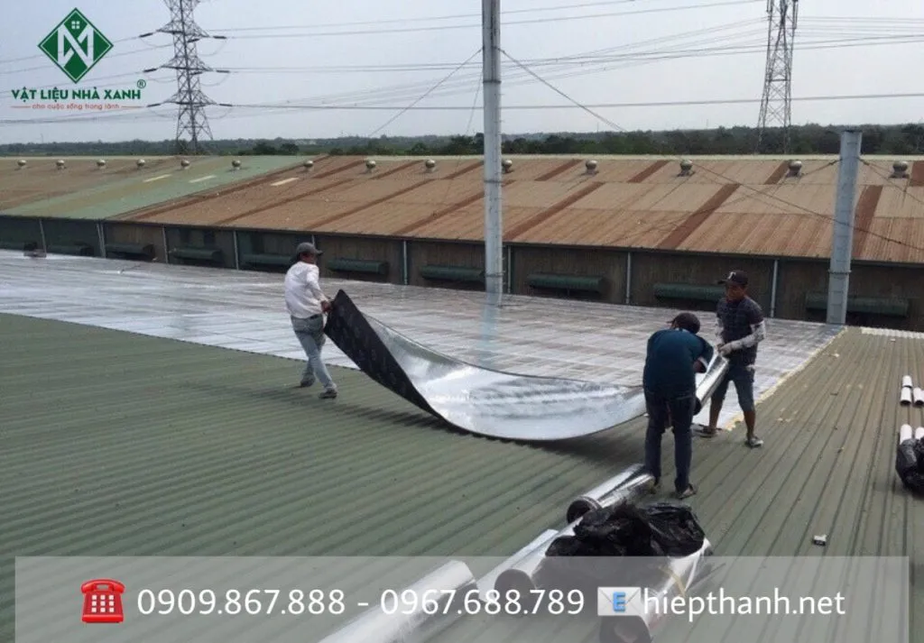 giấy dầu chống thấm chuyên dụng cho mái tôn