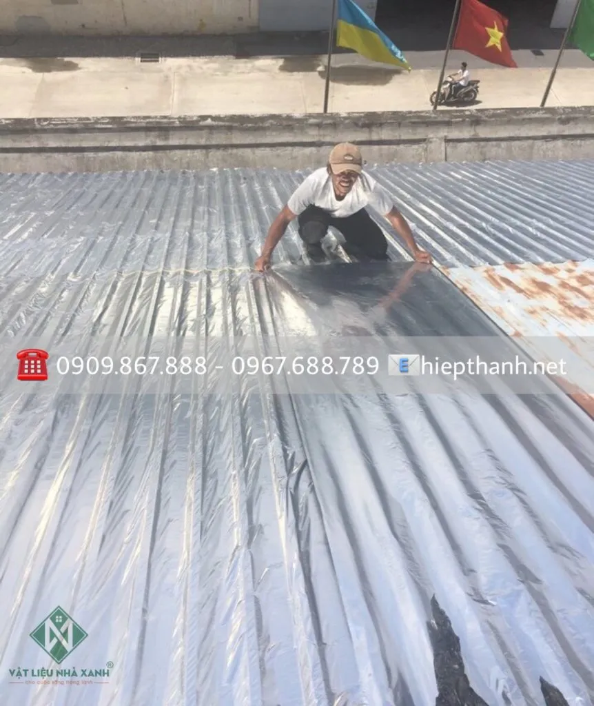 giấy dầu Hàn Quốc chống thấm, cách âm, cách nhiệt cho mái tôn