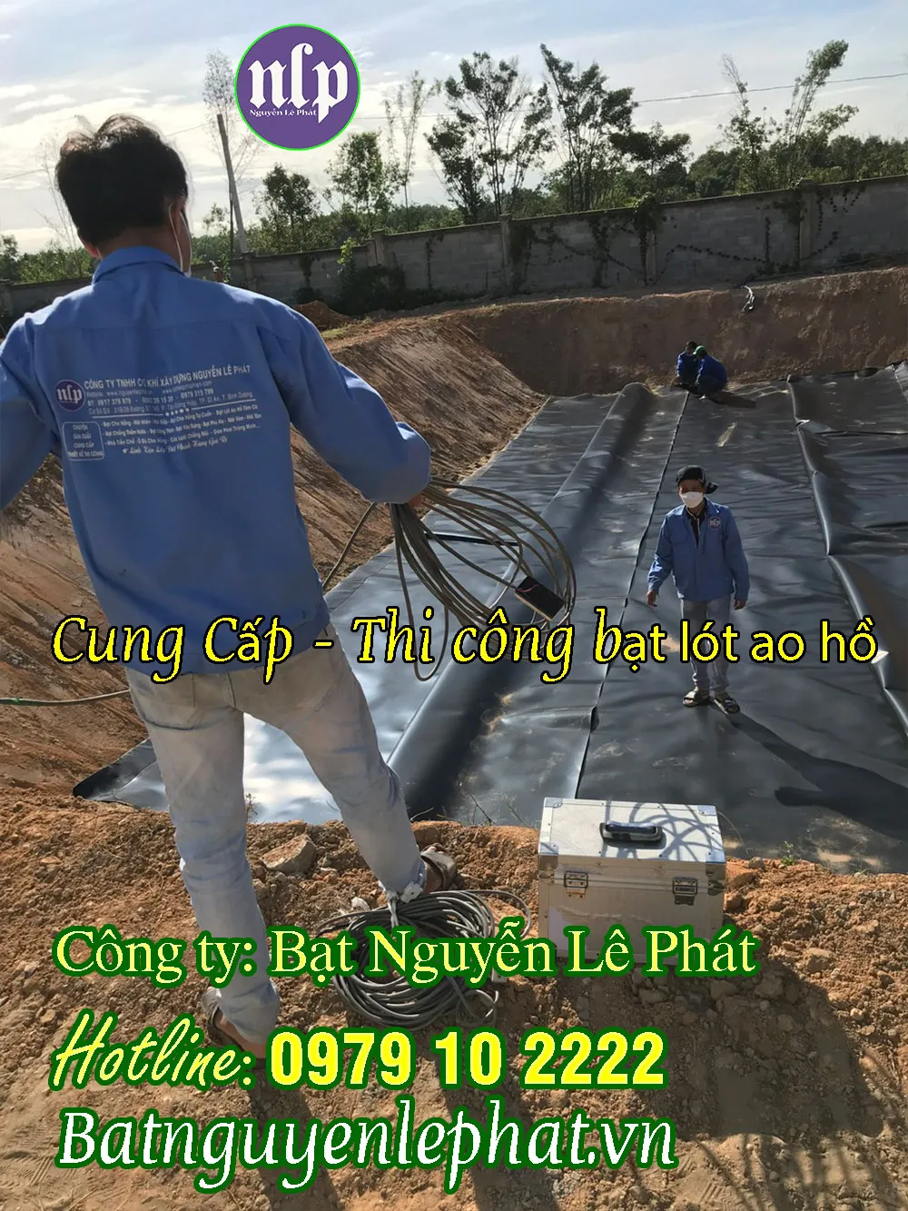 Hầm biogas làm bằng bạt bằng HDPE bền vững