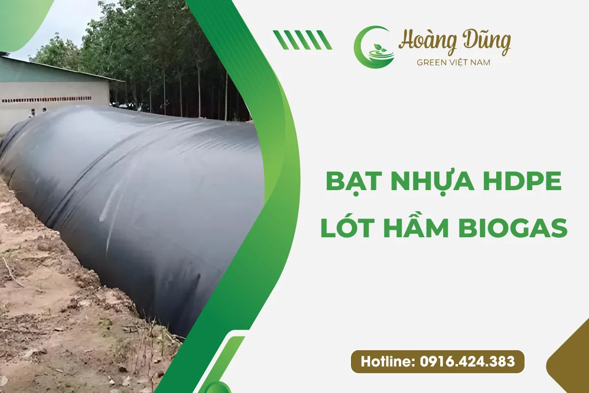 Hầm Biogas sử dụng bạt HDPE