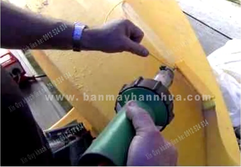 Hàn bạt nhựa và tấm nhựa bằng máy DSH XA