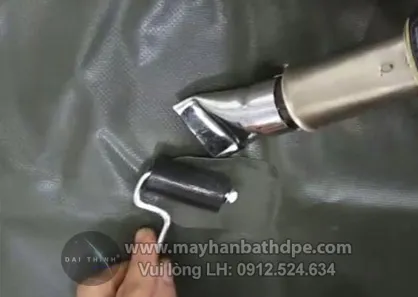 Hàn nối màng HDPE chống thấm tại công trường