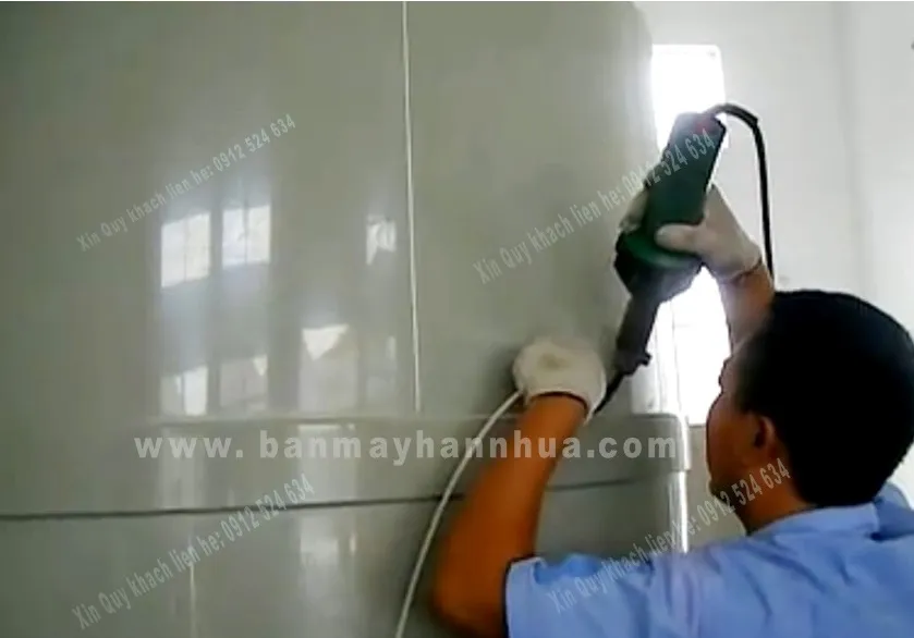 Hàn ống nhựa bằng máy cầm tay DSH XA