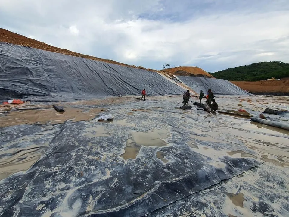 Hệ thống kênh mương được bảo vệ bằng bạt HDPE