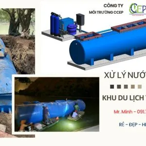 Hệ thống module xử lý nước thải sinh hoạt cho khu dân cư nhỏ
