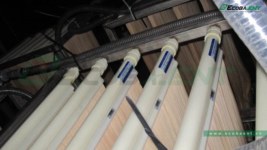 Hệ thống xử lý nước thải Khách sạn Dân Chủ được nhà thầu Ecoba ENT áp dụng công nghệ sinh học màng MBR