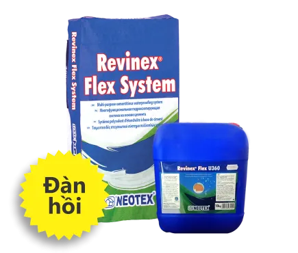 Hệ xi măng Revinex Flex thi công WC