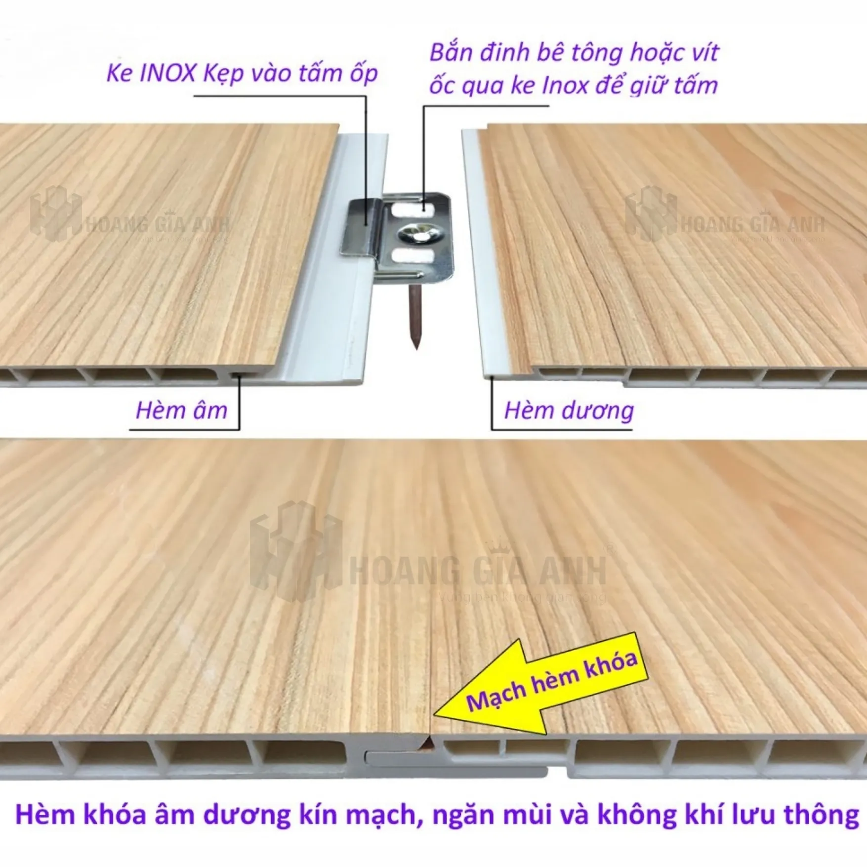 Hình ảnh các bước thi công tấm ốp tường nhựa nano