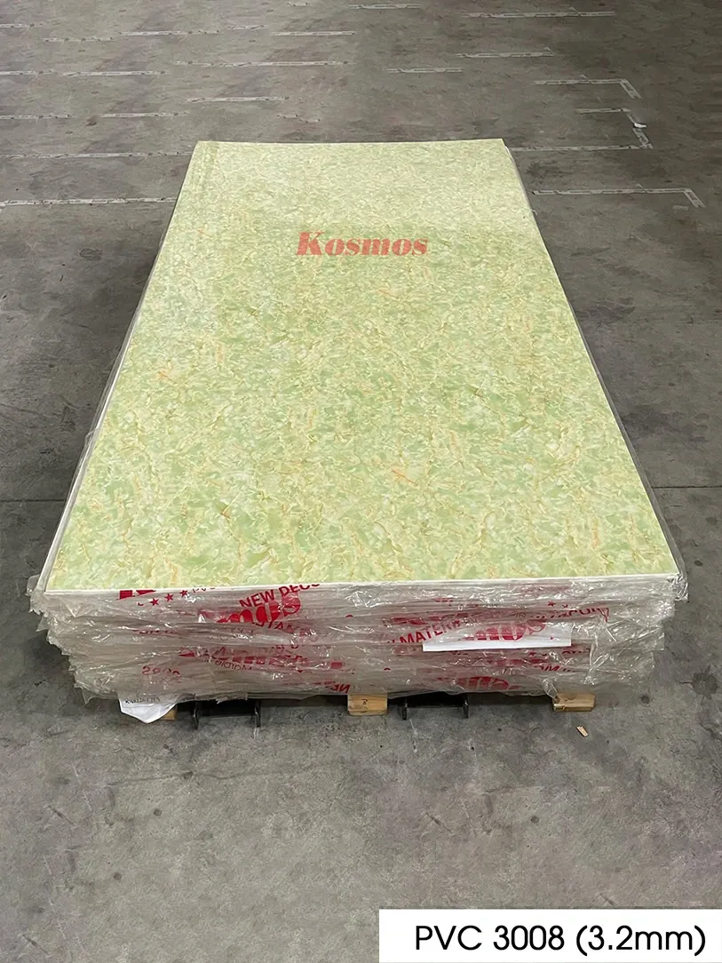 Hình ảnh chi tiết tấm PVC vân đá 3.2mm mã PVC3008