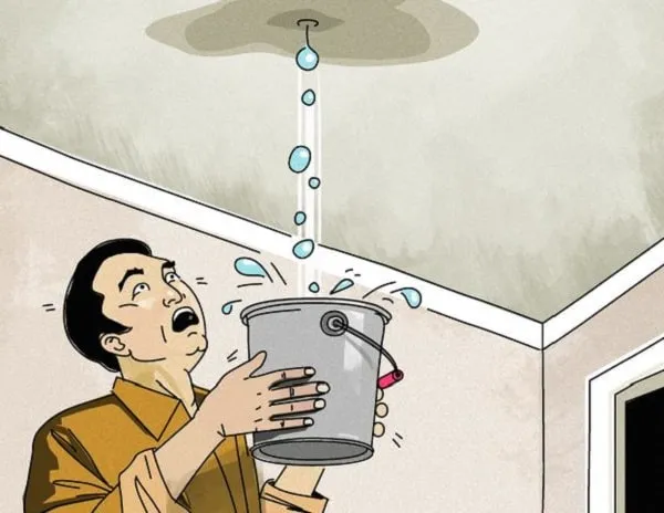 Hình ảnh minh họa các nguyên nhân khiến sàn bê tông bị thấm nước, bao gồm vết nứt và đọng nước