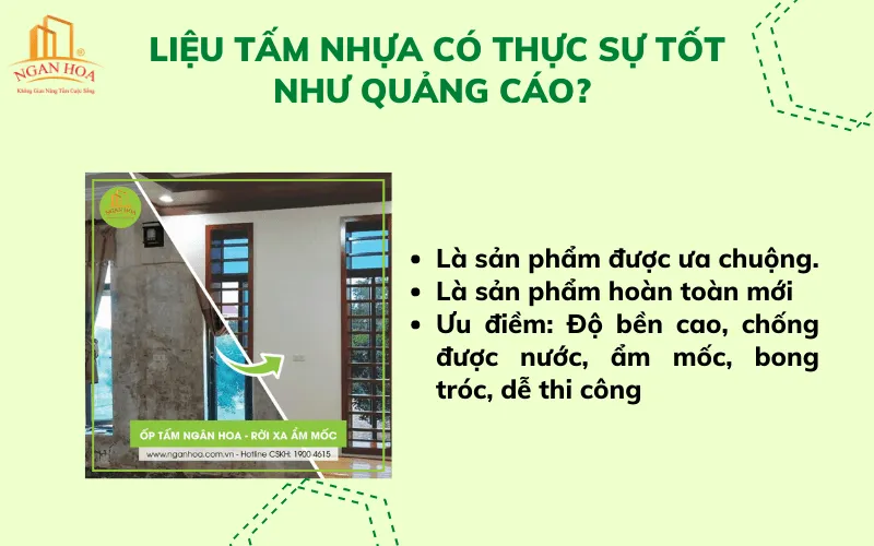 Hình ảnh minh họa khả năng chống thấm và chịu lực của tấm nhựa ốp tường, đánh giá chất lượng sản phẩm qua các yếu tố kỹ thuật.