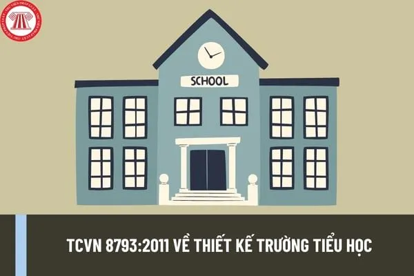Hình ảnh minh họa một trường tiểu học hiện đại, được thiết kế theo các tiêu chuẩn kỹ thuật trong TCVN 8793:2011 để đảm bảo môi trường học tập tối ưu và an toàn cho học sinh.