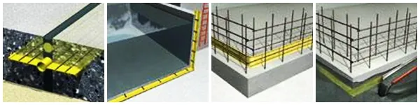 Hình ảnh minh họa quá trình hàn băng cản nước PVC bằng máy hàn nhiệt
