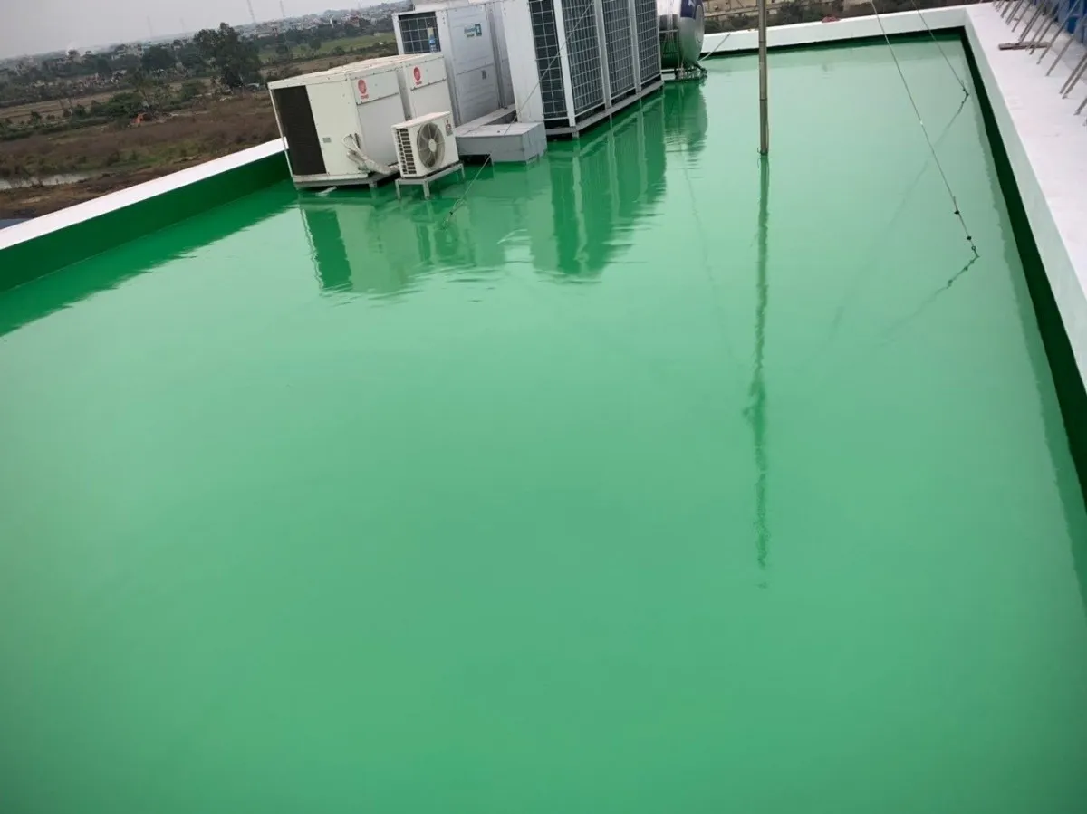 Hình ảnh thi công lớp sơn phủ hoàn thiện