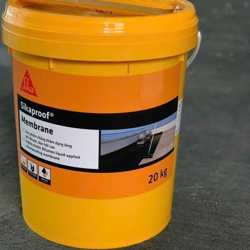 Hình ảnh thùng Sikaproof Membrane 20kg, bao bì mới thay thế cho sika membrane 18kg.