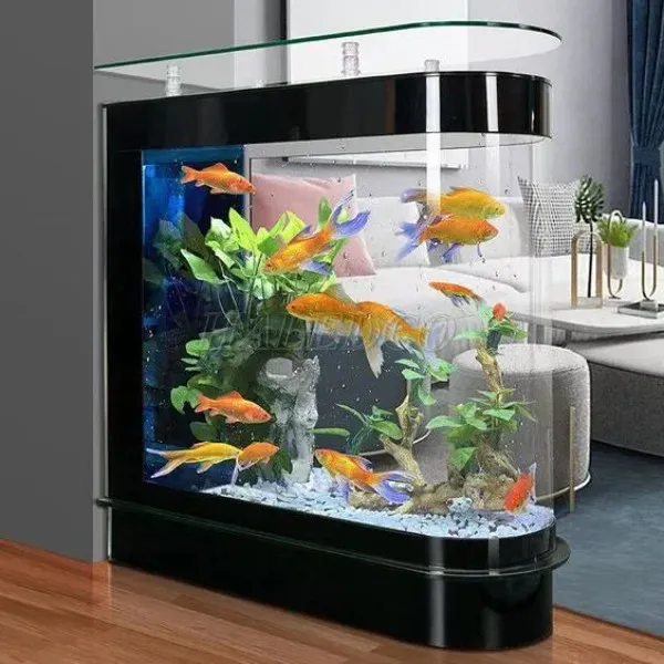 Hồ thủy sinh 1m2 loại bể đúc với thiết kế sang trọng, dễ lắp đặt
