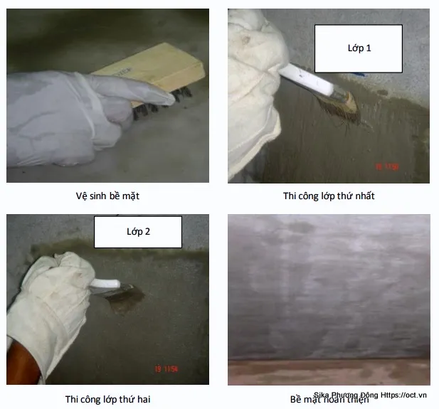 Hướng dẫn chống thấm SikaTop 109 Seal VN