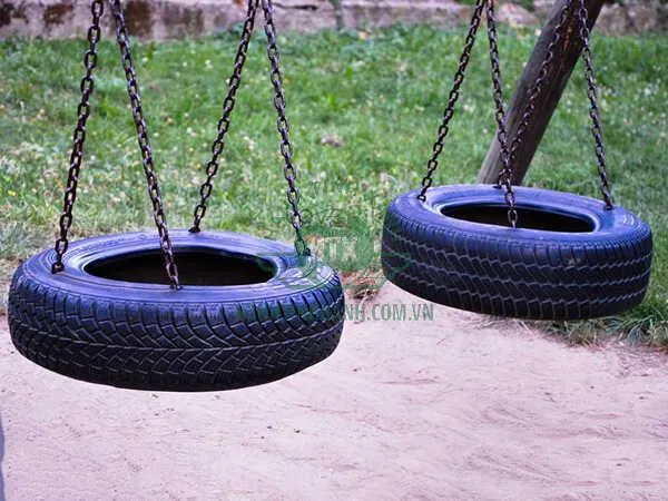 Hướng dẫn tái chế lốp xe thành xích đu an toàn và vui nhộn