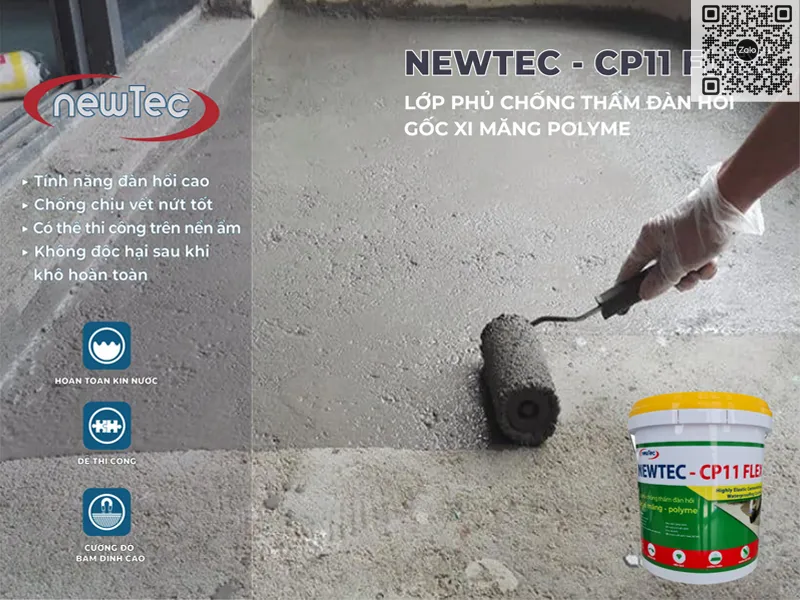 Hướng Dẫn Thi Công Sơn Chống Thấm Newtec CP11 FLEX