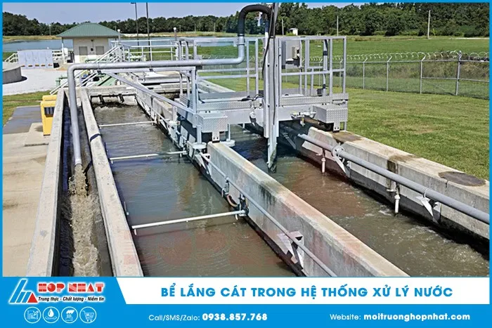 image. Loại hình bể lắng cát trong hệ thống xử lý nước thải