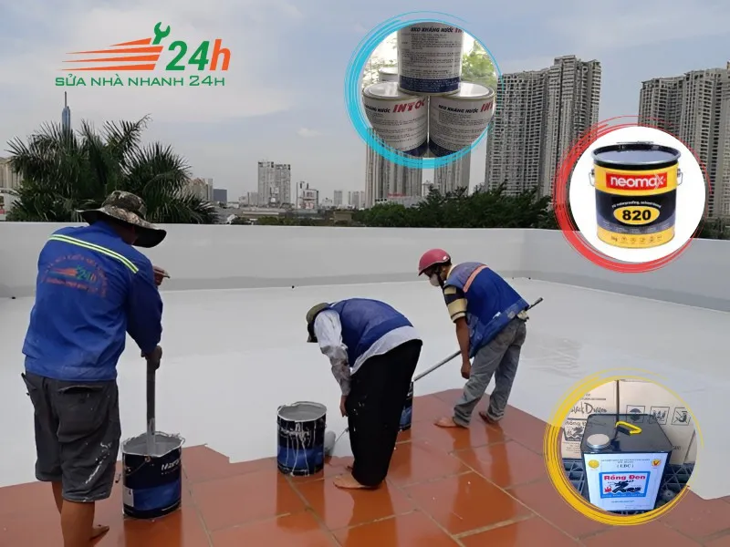 Keo chống thấm chuyên dụng cho mái sân thượng