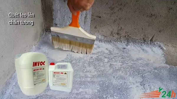 Keo kháng nước Intoc, vật liệu chuyên dụng để chống thấm hiệu quả cho sàn nhà và các khu vực ẩm ướt