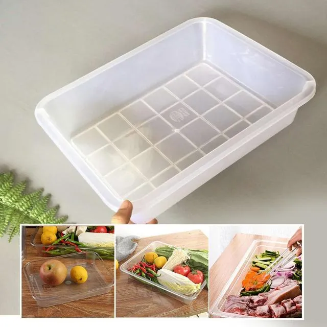 Khay nhựa trắng đựng thực phẩm