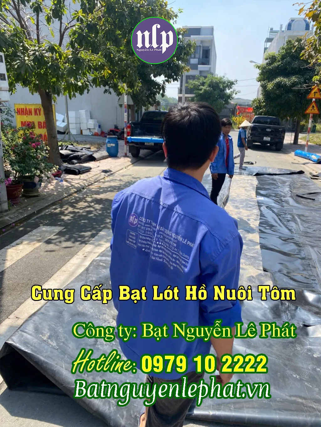 Kho bạt HDPE nguyên cuộn chuẩn bị vận chuyển cho dự án nuôi trồng thủy sản