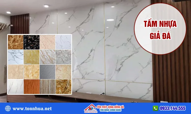 Kho hàng vật liệu xây dựng Sông Hồng Hà cung cấp tấm nhựa giả đá chất lượng cao