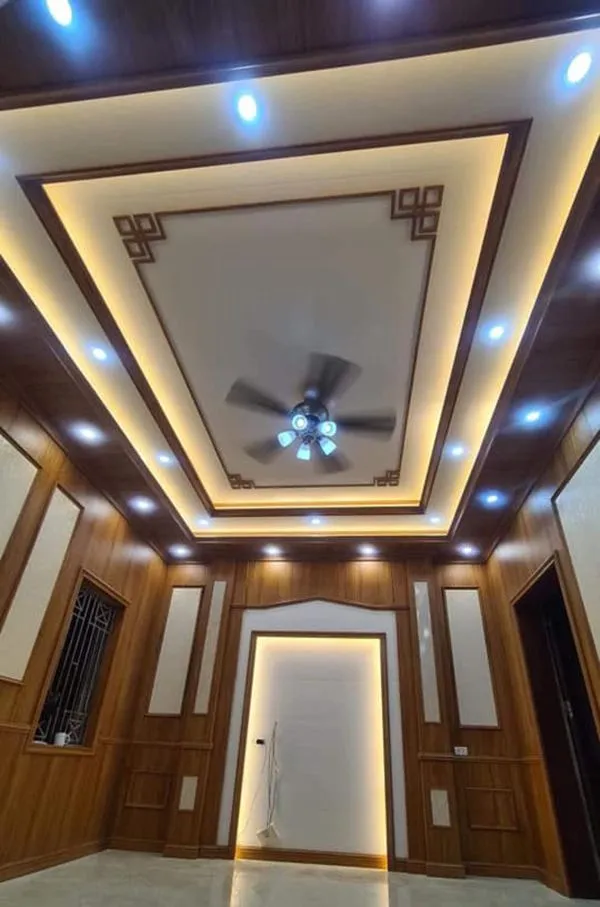 Không gian nhà ốp tấm nhựa PVC cao cấp, tối ưu chi phí